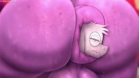 anal anal_head_gulp anal_vore anthro anus balls belly bent_over big_anus big_balls big_belly big_breasts big_butt big_penis bodily_fluids breasts butt butt_focus duo fur genitals gynomorph gynomorph_pred hair huge_balls huge_belly huge_breasts huge_butt huge_penis intersex intersex/male intersex_pred male male_prey nude penis puffy_anus purple_body purple_hair purple_scales rear_view scales sweat thick_thighs vore white_body white_fur zexyprof deltarune undertale_(series) ralsei susie_(deltarune) bovid caprine goat mammal reptile scalie 16:9 2d_animation animated hi_res motion_tweening short_playtime sound video widescreen
