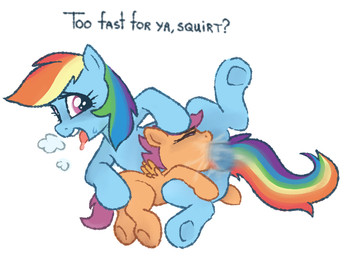 age_difference blue_body blue_skin bodily_fluids breath dialogue duo eyelashes eyes_closed face_fucking fellatio female female_penetrated feral feral_penetrating fur genitals gynomorph gynomorph/female gynomorph_penetrating gynomorph_penetrating_female gynomorph_penetrating_feral hair hand_on_head hooves intersex intersex/female intersex_penetrating intersex_penetrating_female intersex_penetrating_feral irrumatio long_hair long_tail motion_blur multicolored_body multicolored_fur multicolored_hair multicolored_tail open_mouth oral penetration penile penile_penetration penis penis_in_mouth purple_body purple_eyes purple_fur purple_hair purple_tail rainbow_body rainbow_fur rainbow_hair rainbow_tail saliva sex short_hair spread_legs spreading sweat sweatdrop tail talking_to_another text tongue tongue_out wings young young_female young_feral myra_(artist) friendship_is_magic hasbro my_little_pony mythology rainbow_dash_(mlp) scootaloo_(mlp) equid equine horse mammal mythological_creature mythological_equine pegasus pony 2025 digital_drawing_(artwork) digital_media_(artwork) english_text