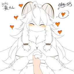 4_arms ambiguous_gender ambiguous_on_anthro ambiguous_pov antennae_(anatomy) anthro big_breasts blush bra breasts cleavage clothed clothing disembodied_hand duo eyes_closed female female/ambiguous female_on_human first_person_view fur hair hand_holding heart_symbol human_on_anthro interspecies long_hair mouthless multi_arm multi_limb non-mammal_breasts romantic romantic_couple simple_background solo_focus underwear white_background white_body white_fur white_hair yus-ts arthropod human insect lepidopteran mammal moth 1:1 2018 light_theme partially_colored