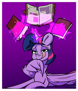 biting_wing book border female feral horn licking licking_lips lying magic neck_tuft on_front portfolio prehensile_wings simple_background solo telekinesis tongue tongue_out tuft white_border wings la_hum friendship_is_magic hasbro my_little_pony mythology twilight_sparkle_(mlp) equid equine mammal mythological_creature mythological_equine winged_unicorn
