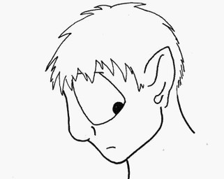 big_eyes black_line_art facial_markings feral head_markings looking_back looking_down looking_forward markings open_mouth pointy_ears prick_ears quadruped shocked side_view solo surprise_transformation transformation whiskers foxx human mammal procyonid raccoon 2d_animation animated digital_drawing_(artwork) digital_media_(artwork) headshot_portrait line_art low_res portrait