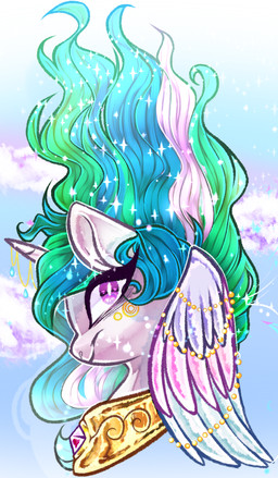 female feral horn princess purple_eyes royalty solo sun unicorn_horn wings byemyfriends friendship_is_magic hasbro my_little_pony mythology princess_celestia_(mlp) equid equine horse mammal mythological_creature mythological_equine pegasus pony unicorn winged_unicorn absurd_res headshot_portrait hi_res portrait