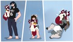 age_regression anthro biped clothed clothing diaper fur hair lying male on_back on_ground open_mouth plushie regression simple_background solo standing tail text transformation transformation_by_item transformation_sequence young young_anthro maynara nintendo pokemon bighorn_sheep bovid caprine generation_4_pokemon human legendary_pokemon mammal pokemon_(species) shaymin sheep sky_forme_shaymin 2025 absurd_res artist_name colored digital_drawing_(artwork) digital_media_(artwork) english_text hi_res signature