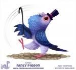 ambiguous_gender cane clothing feral hat headgear headwear humor pun simple_background solo text visual_pun white_background piper_thibodeau avian bird columbid domestic_pigeon fancy_pigeon pigeon digital_media_(artwork) digital_painting_(artwork) english_text url