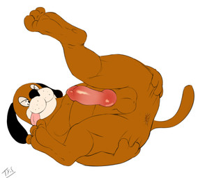 3_toes anthro anthrofied anus balls barefoot big_butt biped black_body black_fur black_nose brown_body brown_fur butt erection feet fur genitals glans hand_on_butt holding_butt humanoid_genitalia humanoid_penis hybrid_genitalia hybrid_penis knot knotted_humanoid_penis knotted_penis legs_up long_ears lying male multicolored_body multicolored_fur nude on_back penis plantigrade presenting presenting_anus presenting_hindquarters rear_view simple_background slightly_chubby smile snout solo spread_butt spread_legs spreading toes tongue tongue_out white_body white_fur seyrmo duck_hunt nintendo duck_hunt_dog canid canine canis domestic_dog mammal digital_media_(artwork) flat_colors signature source_request