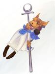 anthro clothed clothing curled_up female fully_clothed hood knees_pulled_up looking_at_viewer lying on_back robe solo hachifuku sega shining_(sega) shining_force grace_(shining) canid canine mammal 2009