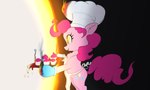 apron chest_tuft clothing cupcake female fire food hair pink_body pink_hair solo tuft xbi friendship_is_magic hasbro my_little_pony pinkie_pie_(mlp) equid equine horse mammal pony 5:3 absurd_res hi_res