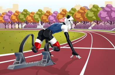 2_missing_limbs aged_up all_fours amputee anthro anthrofied bottomwear butt clothed clothing collar disability double_amputee fur male missing_all_legs outside plant shirt shorts smile solo tail tank_top topwear tree dal101strefan 101_dalmatian_street 101_dalmatians disney delgado_(101_dalmatians) canid canine canis dalmatian domestic_dog mammal digital_media_(artwork) hi_res