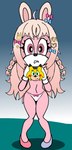 anthro bow_panties bow_underwear clothing female panties solo sonichu_medallion underwear white_clothing white_panties white_underwear nidrog sega sonic_the_hedgehog_(series) sonichu_(series) pipkin_pippa hi_res