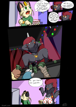 ambiguous_gender anthro boxers_(clothing) buttplug clothing dancing heart_boxers heart_clothing heart_symbol heart_underwear looking_down male money plug_(sex_toy) pole pole_dancing sex_toy solo spread_legs spreading text tongue tongue_out underwear midnight_meowth nintendo pokemon adam_(midnightmeowth) gustav_(midnightmeowth) ambiguous_species generation_1_pokemon generation_5_pokemon meowth pokemon_(species) zoroark absurd_res english_text hi_res