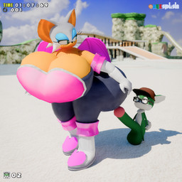 anthro balls baseball_cap big_balls big_breasts big_butt big_penis breasts butt clothing duo eyewear female gameplay_mechanics genitals hat headgear headwear heterochromia hud huge_balls huge_breasts huge_butt huge_penis hyper hyper_balls hyper_breasts hyper_butt hyper_genitalia hyper_penis larger_female looking_at_butt looking_back low_poly male mouthless penis retro shadow size_difference small_but_hung smaller_male standing sunglasses thick_thighs wide_eyed onyxsplash devon_jigglypuff_(modeler) sega sonic_adventure sonic_the_hedgehog_(series) rouge_the_bat vincent_(onyxsplash) bat canid canine canis chihuahua domestic_dog gaia mammal toy_dog 1:1 3d_(artwork) absurd_res digital_media_(artwork) hi_res