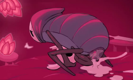 ambiguous_gender ambiguous_penetration animal_genitalia anthro armor bed bodily_fluids breath clothed clothing cum cum_inside cum_on_bed cum_overflow duo erection furniture genital_fluids genital_slit genitals glistening glistening_body glistening_genitalia glistening_penis headgear headgear_only helmet helmet_only horn horned_helmet legs_up lying male male/ambiguous mask on_back partially_clothed penetration penis size_difference smaller_penetrated wearing_mask wet wet_penis waddehe hollow_knight_(franchise) team_cherry quirrel_(hollow_knight) the_knight_(hollow_knight) arthropod insect 2d_animation animated digital_media_(artwork) frame_by_frame no_sound short_playtime