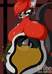 abdominal_bulge acid anthro anthro_pred anthro_prey begging_to_stop belly belly_squish big_breasts black_internal bloated bodily_fluids breast_squish breasts clenching clenching_stomach cruelty digestion digestion_noises dragon_tail duo enjoying enjoyment female female_anthro female_pred fur glistening glistening_body glistening_breasts hand_on_belly helpless imminent_death imminent_digestion internal internal_vore larger_female larger_pred licking licking_lips looking_down male male/female multicolored_body multicolored_fur nude organs rising_acid rising_tide_digestion rumbling_stomach simple_background size_difference smaller_male smaller_prey squeezing squish stomach stomach_acid stomach_squeeze tail tongue tongue_out vore brunotheshihtzu mythology anonymous_character cinder_(marley_n_friends) canid canine dragon hybrid mammal mythological_creature mythological_scalie scalie absurd_res hi_res shaded