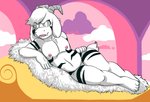 4_toes anthro curved_horn feet horn lying male nipples nude on_side paws pink_nipples solo toes bulluppa undertale undertale_(series) asriel_dreemurr_(god_form) boss_monster_(undertale) bovid caprine mammal hi_res