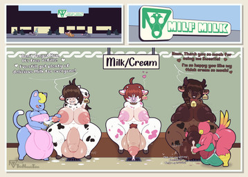 anthro ball_bra balls big_balls big_breasts big_bulge big_nipples big_penis bodily_fluids breast_milking breasts brown_body brown_fur bulge cafe casual_nudity casual_sex cock_vore collar collar_only cowbell cum cum_in_a_cup cum_in_container ear_piercing ear_tag endosoma facial_piercing flaccid flavored_cum flavored_milk foreskin fur genital_fluids genitals group gynomorph gynomorph_pred hair hair_over_eyes huge_balls huge_breasts huge_bulge huge_nipples huge_penis hyper hyper_balls hyper_breasts hyper_bulge hyper_genitalia hyper_penis hypercasual intersex intersex/intersex intersex_pred lactating leaking_cum mature_intersex milk nipples nose_piercing nose_ring nude partially_retracted_foreskin penile penis piercing pubes public public_nudity public_use retracted_foreskin ring_piercing safe_vore sex sitting smile soft_vore text unusual_bodily_fluids unusual_cum unusual_genital_fluids vore white_body white_fur thisnameistaken avian bovid bovine cattle domestic_cat felid feline felis mammal english_text hi_res