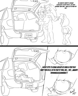 age_difference anthro balls bodily_fluids breasts butt car clothing cum cum_in_vagina cum_inside dialogue duo erection female fingering foreskin from_front_position fur genital_fluids genitals hair inside_car inside_vehicle internal lying male male/female male_penetrating medium_truck missionary_position navel nipples nude older_male on_back outside panties penetration penis sex sex_in_car simple_background size_difference text truck underwear vaginal vaginal_penetration van vehicle young young_anthro younger_female aval0nx sega sonic_the_hedgehog_(series) amy_rose sonic_the_hedgehog echidna eulipotyphlan hedgehog mammal monotreme 2016 absurd_res english_text hi_res