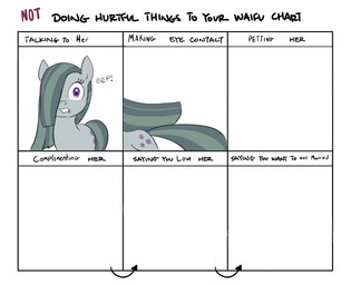 chart cutie_mark dialogue female purple_eyes scared solo text carniscorner friendship_is_magic hasbro my_little_pony waifu_chart marble_pie_(mlp) earth_pony equid equine horse mammal pony 2015 english_text meme