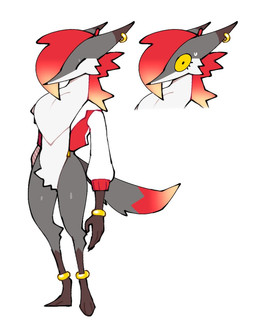 anklet anthro black_claws black_eyes bodily_fluids bracelet brown_body brown_fur claws clothed clothing ear_piercing ear_ring eyes_closed fur gold_(metal) gold_anklet gold_bracelet gold_ear_ring gold_jewelry grey_body grey_ears grey_fur grey_tail hair hat headgear headwear jacket jewelry letterman_jacket male multicolored_body multicolored_clothing multicolored_ears multicolored_fur multicolored_hair multicolored_tail multicolored_topwear open_clothing open_jacket open_topwear orange_hair orange_tail piercing red_clothing red_hat red_headwear red_jacket red_tail red_topwear ring_piercing solo standing sweat tail three-quarter_view topwear two_tone_clothing two_tone_ears two_tone_hair two_tone_jacket two_tone_topwear white_clothing white_jacket white_topwear yellow_sclera kaizocns kaizo_(character) canid canine canis fox mammal 2026 digital_media_(artwork) model_sheet