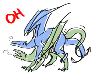 blue_body blue_scales doggystyle duo feral feral_on_feral from_behind_position genitals green_body green_scales intraspecies male male/male penis pink_penis red_text scales sex text hhazard european_mythology mythology dragon mythological_creature mythological_scalie scalie western_dragon 2012 2_frame_animation animated animated_gif low_res short_playtime