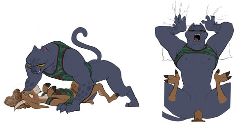 3_fingers 3_toes 4_fingers abs all_fours anthro anthro_on_anthro anthro_penetrated anthro_penetrating anthro_penetrating_anthro areola arm_support basketball_uniform biceps biped black_eyebrows black_hooves blush blush_lines bodily_fluids bottomless bottomless_anthro bottomless_female bottomless_male breasts brown_body brown_ears brown_eyes brown_facial_hair brown_fur brown_glans brown_goatee brown_hair brown_penis brown_pubes brown_tail claw_marks clothed clothing cloven_hooves countershading digitigrade disembodied_hand disembodied_penis duo erection eye_contact eyebrows facial_hair feet female female_anthro female_penetrated fingers flat_chested floppy_ears from_front_position fur genitals glans goatee green_clothing green_eyes green_shirt green_topwear grey_areola grey_body grey_ears grey_fur grey_spots grey_tail grin hair hoof_hands hooved_fingers hooves horn humanoid_genitalia humanoid_penis humanoid_vulva interspecies larger_female larger_penetrated looking_at_another looking_down looking_down_at_partner looking_pleasured looking_up_at_partner lying male male/female male_anthro male_penetrating male_penetrating_female markings melanistic multicolored_body multicolored_fur muscular muscular_anthro muscular_female narrowed_eyes navel nervous nervous_smile nipples on_back open_mouth penetration penile penile_penetration penis penis_in_vagina pink_nose pink_tongue pointy_ears prick_ears pubes purple_inner_ear raised_clothing raised_shirt raised_topwear red_text sex shirt short_hair short_tail size_difference small_breasts smaller_male smile snout sportswear spots spotted_arms spotted_body spotted_fur spread_legs spreading sweat sweaty_face tail tan_body tan_fur tan_horn tear_trough teeth text toes tongue topwear two_tone_body two_tone_fur unguligrade uniform urethra vaginal vaginal_penetration vulva whiskers white_sclera white_whiskers wide_eyed yellow_sclera amugea goat_(movie) sony_corporation sony_pictures jett_fillmore will_harris bovid caprine felid goat leopard mammal pantherine 2026 absurd_res english_text hi_res