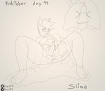 anthro bodily_fluids cum duo erection fellatio fur genital_fluids genitals green_slime male nude open_mouth oral patreon_logo penile penis penis_in_slime sex slime twitter_logo website_logo draik kinktober patreon twitter canid canine canis goo_creature mammal wolf absurd_res black_and_white hi_res monochrome sketch
