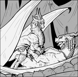 armwear claws clothing duo female female_feral feral feral_on_feral genitals hammock horn jewelry legwear male male/female male_feral necklace penetration penile penile_penetration penis penis_in_vagina pillow sex sharp_teeth tail teeth tongue tongue_out vaginal vaginal_penetration vulva wings labjer mythology dragon mythological_creature mythological_scalie scalie monochrome