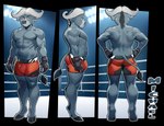 anthro biped bulge clothed clothing hooves horn male muscular muscular_anthro muscular_male pecs solo tail tail_tuft topless topless_anthro topless_male tuft sicmop michael_(pantheris) bovid bovine mammal true_buffalo water_buffalo alpha_channel hi_res