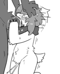anthro anthro_focus anthro_on_anthro anthro_penetrated anthro_penetrating anthro_penetrating_anthro biped bodily_fluids duo ejaculation fellatio female female_anthro female_focus female_on_anthro female_penetrated genital_fluids genitals kneeling_oral_position larger_anthro larger_male male male/female male_anthro male_on_anthro male_penetrating male_penetrating_female mostly_nude mostly_offscreen_anthro mostly_offscreen_character mostly_offscreen_male navel nude nude_anthro nude_female nude_male oral oral_penetration penetration penile penile_penetration penis penis_in_mouth plantigrade scarf scarf_only sex short_tail side_view simple_background size_difference slim slim_anthro slim_female slim_male smaller_anthro smaller_female smaller_penetrated solo_focus sweat tail tears vaginal_fluids vaginal_squirting white_background pizademokttero canid canine canis domestic_dog mammal 2026 digital_drawing_(artwork) digital_media_(artwork) greyscale hi_res monochrome
