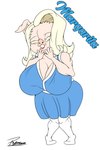 anthro big_breasts biped blonde_hair breasts clothing eyebrows female floppy_ears folded_ears hair huge_breasts solo thick_thighs wide_hips reymonrr margarita_(reymonrr) domestic_pig mammal suid suine sus_(pig) absurd_res hi_res