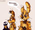 anthro buckteeth group machine simple_background teeth text toy-bonnie five_nights_at_freddy's five_nights_at_freddy's_3 freddy_fazbear's_pizzeria_simulator scottgames ultimate_custom_night scraptrap_(fnaf) springtrap_(fnaf) william_afton_(fnaf) animatronic lagomorph leporid mammal rabbit robot 2018 digital_media_(artwork)