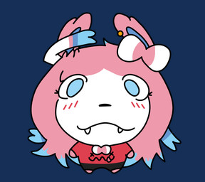 ambiguous_gender anthro anthrofied blue_eyes ear_piercing fangs fur hair looking_at_viewer piercing pink_hair pokemorph teeth white_body white_fur hupla21 nintendo noelling_(meme) pokemon pixie_(hupla21) eeveelution generation_6_pokemon pokemon_(species) sylveon alpha_channel nonbinary_(lore) trans_(lore) trans_woman_(lore)