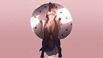 16:9 anthro beastars big_breasts biped breasts brown_body brown_fur canid canine canis circle digital_media_(artwork) female front_view full-length_portrait fur genitals hi_res juno_(beastars) kawfee mammal multicolored_body multicolored_fur nipples nude pink_theme portrait presenting pussy shaded solo standing two_tone_body two_tone_fur widescreen wolf