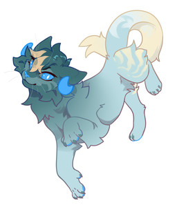 ambiguous_gender blonde_hair blue_body blue_eyes blue_fur blue_hair blue_horn blue_nose butt_tuft cheek_tuft chest_tuft facial_tuft feral fur glistening glistening_eyes hair horn leg_tuft mouth_closed pupils simple_background solo tuft unsigned white_background white_pupils yellow_body yellow_fur corzh77 corzh_(corzh77) felid mammal 5:6 absurd_res full-length_portrait hi_res portrait