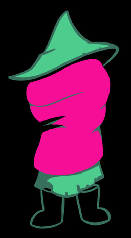 ambiguous_gender black_background clothing defending green_clothing green_hat green_headwear green_robe hat headgear headwear male pink_scarf robe scarf simple_background solo wizard_hat wizard_robe krackdown9 deltarune undertale_(series) ralsei bovid caprine darkner goat mammal 2018 full-length_portrait portrait