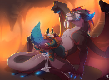 anthro anthro_on_feral athletic bestiality blue_penis bodily_fluids cave chair_position claws cum cum_from_vagina cum_in_vagina cum_inside cum_on_ground cum_on_tail cum_pool dominant duo erection excessive_cum excessive_genital_fluids fangs female female_on_top female_penetrated feral from_behind_position fur genital_fluids genitals glowing glowing_eyes glowing_genitalia glowing_penis glowing_tail horn interspecies kneeling larger_dom larger_male leaking_cum male male/female male_on_bottom male_penetrating male_penetrating_female membrane_(anatomy) membranous_wings nude on_bottom on_lap on_top open_mouth overflow penetration penile penile_penetration penis penis_in_vagina scales sex sitting sitting_on_lap size_difference smaller_female smaller_penetrated straddling tail tail_coil teeth tongue vaginal vaginal_penetration vulva wings patto mythology azmodan dragon mythological_creature mythological_scalie scalie 2015