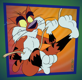 3_toes 4_fingers abstract_background anthro arched_foot arched_soles arm_tuft belly bent_legs big_butt biped black_eyebrows black_nose black_stripes bodily_fluids butt butt_from_the_front cheek_tuft chest_tuft chin_tuft curling_toes curvy_figure elbow_tuft eyebrows facial_tuft feet fingers fluffy fluffy_chest foot_focus fur gloves_(marking) hanging_on head_tuft holding_on humanoid_feet humanoid_hands humanoid_heel knee_tuft knee_up leg_markings leg_tuft male markings multicolored_body multicolored_fur nervous nervous_sweat nude orange_body orange_fur pecs plantigrade pose pupils raised_foot raised_leg raised_toes ribs rope rope_swing scared scut_tail short_tail shoulder_tuft slightly_chubby slightly_chubby_anthro slightly_chubby_male small_tail small_waist socks_(marking) soles solo speed_line_background speed_lines striped_body striped_fur striped_markings striped_tail stripes sweat swinging swinging_on_rope tail tail_markings thick_calves thick_eyebrows toes toony tuft two_tone_body two_tone_fur whiskers white_belly white_body white_feet white_fur white_hands white_pupils wide_eyed wide_hips worried worried_face worried_look yellow_sclera gavanzude adventures_from_the_book_of_virtues pbs socrates_the_bobcat bobcat felid feline lynx mammal 2026 alternate_version_at_paywall colored digital_drawing_(artwork) digital_media_(artwork) flat_colors hi_res pinup signature