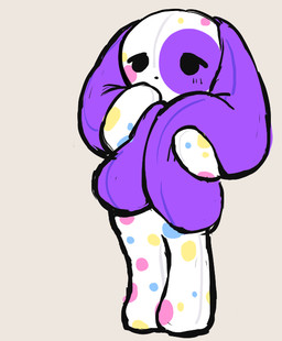 ambiguous_gender plushie solo kint third-party_edit sprinkles_(kint) lagomorph leporid mammal rabbit