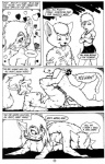 4_toes anal anal_penetration animal_noises anthro anthro_on_anthro anthro_penetrated anthro_penetrating anthro_penetrating_anthro balls base_three_layout black_and_white black_pawpads blockage_(layout) comic desiree_(jmh) dialogue duo_focus english_text erection feet felid female four_frame_image genitals group horizontal_blockage humor intraspecies james_m_hardiman male male/female mammal meow monochrome nude pawpads pen_(artwork) penetration penile penile_penetration penis penis_in_ass sex side_view simple_background soles speech_bubble tail text three_row_layout toes tom_(jmh) traditional_media_(artwork) ups_and_downs white_background