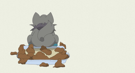 ambiguous_gender excessive_feces feces feral fur grey_body grey_fur litter_box litter_box_usage pooping solo cryohidr0 nintendo pokemon generation_5_pokemon pokemon_(species) shiny_pokemon zorua hi_res