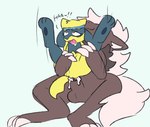 bodily_fluids cum cum_in_vagina cum_inside drooling duo eye_roll female genital_fluids knotting male male/female saliva bloowolfy nintendo pokemon panchi_(unearthedchuain) generation_4_pokemon generation_5_pokemon pokemon_(species) riolu zoroark 2024 digital_media_(artwork) hi_res