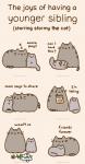 :3 ambiguous_gender angry daww dialogue duo eating eyes_closed feral food fur grey_body grey_fur happy loaf simple_background sleeping text whiskers young young_feral pusheen_corp third-party_edit pusheen_and_friends pusheen stormy_(pusheen) domestic_cat felid feline felis mammal animated english_text meme short_playtime female_(lore) sibling_(lore)