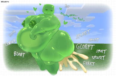 after_sex anal_orgasm balls big_butt big_moobs bodily_fluids butt cloud cum cum_fart cum_in_ass cum_in_goo cum_inside day dialogue drooling ejaculation genital_fluids genitals grass green_body green_eyes green_nipples half-closed_eyes hands-free heart_symbol huge_butt larger_but_small leaking leaking_anus leaking_cum looking_back looking_pleasured male moobs musk narrowed_eyes navel nipples nude obese obese_humanoid obese_male on_grass on_ground onomatopoeia orgasm outside overweight overweight_humanoid overweight_male plant saliva side_view small_balls smile solo sound_effects standing sweat text thick_thighs translucent translucent_body axoarts microsoft minecraft mojang xbox_game_studios lemon_(pastelitikiwi) silky_(axoarts) goo_creature goo_humanoid humanoid slime_(minecraft) 2026 artist_name digital_media_(artwork) english_text hi_res