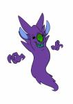 2018 3_fingers absurd_res alien black_sclera blue_tongue crossover digital_media_(artwork) disney experiment_(lilo_and_stitch) fingers flat_colors floating_hands generation_1_pokemon green_mouth green_nose green_pupils haunter hi_res hybrid lilo_and_stitch nintendo open_mouth open_smile phantasmo pokemon pokemon_(species) pupils purple_body simple_background smile solo spirit tombola1993 tongue white_background