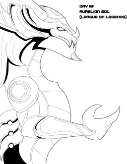 feral male solo phunter15 inktober inktober_2025 league_of_legends mythology riot_games tencent aurelion_sol_(lol) dragon mythological_creature mythological_scalie scalie hi_res