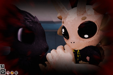 ambiguous/ambiguous ambiguous_gender antennae_(anatomy) anthro arm_grab bite biting_another black_body black_fur blood blood_sucking bodily_fluids clenched_teeth colored_blood depth_of_field drop_pod duo eyes_closed fur gameplay_mechanics gui hurt_expression moodles noise_filter pain tan_body tan_fur teeth unusual_blood unusual_bodily_fluids vignette wounded yellow_blood groxxy akittu_(modeler) casualties:_unknown dune_(gunsawian) expie_(gunsawian) gunsawian 3d_(artwork) absurd_res digital_media_(artwork) hi_res
