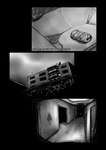 apartment apartment_building beverage beverage_can building hallway scenery scenic_view soda text zero_pictured soomir absurd_res black_and_white comic english_text hi_res monochrome