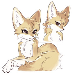 anthro black_nose brown_eyes cheek_tuft claws eyelashes facial_tuft female fluffy fur looking_at_viewer markings multicolored_body multicolored_fur nude pupils simple_background slit_pupils solo tail tan_body tan_fur tuft white_background white_body white_fur 3rdperson_iz canid canine fennec_fox fox mammal true_fox colored colored_sketch digital_drawing_(artwork) digital_media_(artwork) flat_colors hi_res sketch