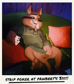 anthro anus balls bottle bottomless bottomless_anthro bottomless_male card clothed clothing container covering covering_crotch covering_self feet fingers fur furniture genitals grey_body grey_fur holding_card holding_object lying male on_back photo pillow smile sofa solo spread_legs spreading sweater sweater_only tail text toes topwear topwear_only sidekick disney zootopia pawbert_lynxley canada_lynx felid feline lynx mammal digital_media_(artwork) english_text hi_res