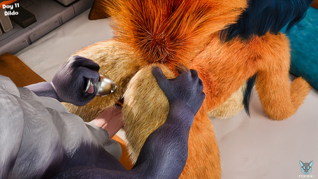 anal anthro anus balls blue_hair bodily_fluids breasts butt buttplug dildo duo erection female female_penetrated fur genital_fluids genitals grey_body grey_fur hair lube_on_dildo male male/female male_penetrating male_penetrating_female muscular nude object_in_ass penetration penile penile_penetration penis penis_in_vagina plug_(sex_toy) sex sex_toy tail text vaginal vaginal_penetration vulva foxibiki furromantic_(modeler) rosecreates_(modeler) nintendo sly_cooper_(series) sony_corporation sony_interactive_entertainment star_fox sucker_punch_productions yifftember25 carmelita_fox wolf_o'donnell canid canine canis fox mammal wolf 16:9 3d_(artwork) blender_(artwork) blender_cycles_(artwork) digital_media_(artwork) hi_res widescreen