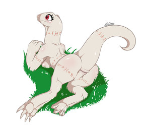 4_toes 5_fingers albino anatomically_correct anatomically_correct_cloaca anatomically_correct_genitalia animal_genitalia anthro arm_markings back_markings big_breasts big_eyes big_tail biped blush body_blush breast_blush breasts butt butt_blush claws cloaca curling_toes digitigrade eyelashes feet female fingers genitals glistening glistening_body glistening_scales grass high-angle_view horizontal_cloaca humanoid_hands leg_markings light long_neck long_tail lying markings neck_markings non-mammal_breasts on_front pink_markings plant pupils raised_tail rear_view red_eyes scales shadow simple_background slit_pupils snout solo tail tail_markings thick_tail thigh_markings toe_claws toes tribal tribal_markings white_background white_body white_scales srmario overlord_(series) crusch_lulu lizard lizardman lizardman_(overlord) reptile scalie 2021 cel_shading dated digital_drawing_(artwork) digital_media_(artwork) hi_res lighting shaded signature